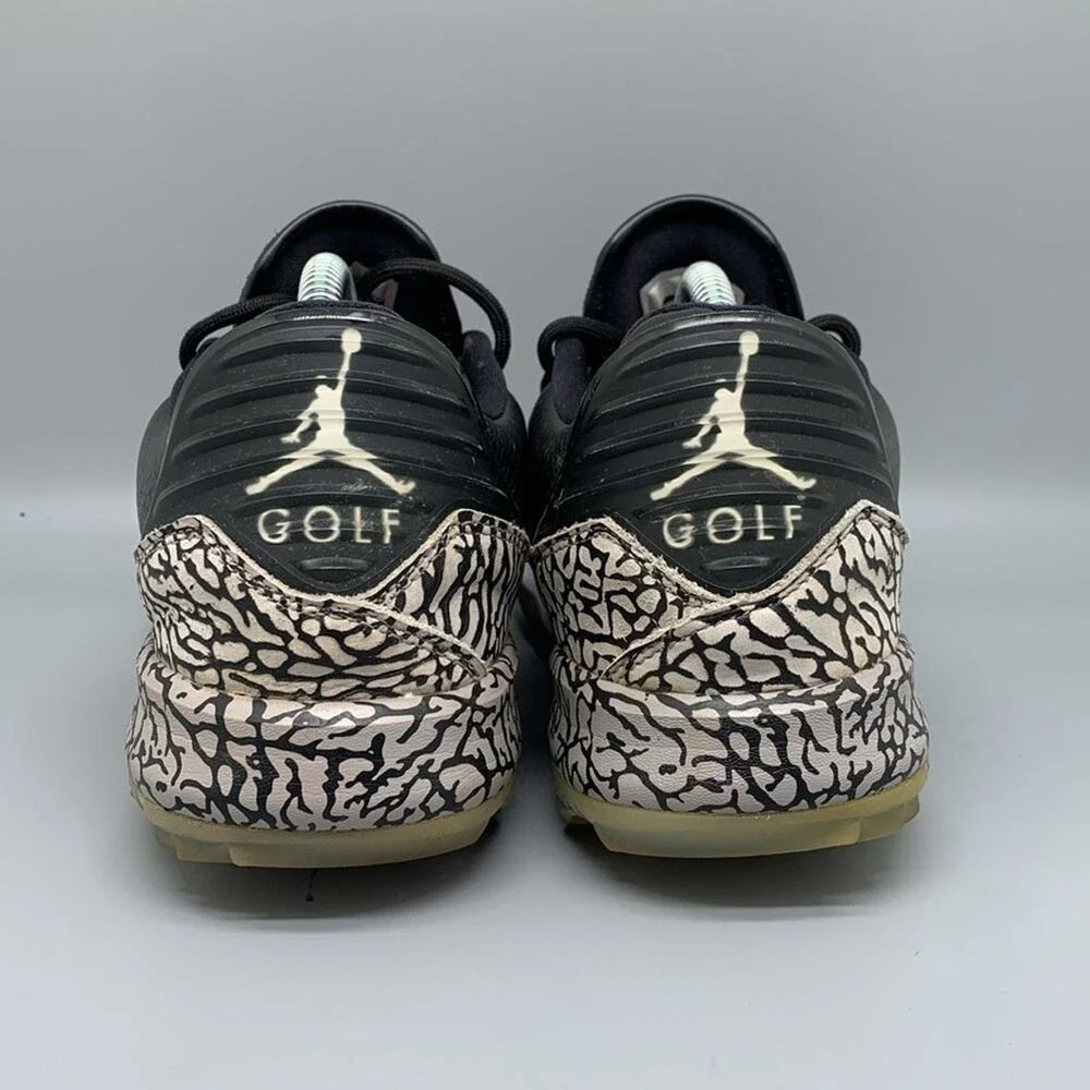 Jordan‎ ADG Black Cement Golf Shoes AR7995-001 Men's Sz 9.5
